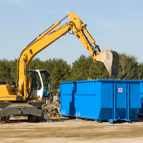 how many times can i have a residential dumpster rental emptied in New Chicago IN